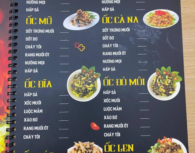 Các món Ốc + Sò